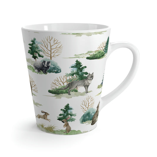 Wild Forest Animals Latte Mug