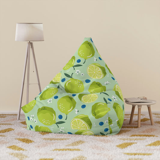 Limes and Blueberries Bean Bag Chair Cover