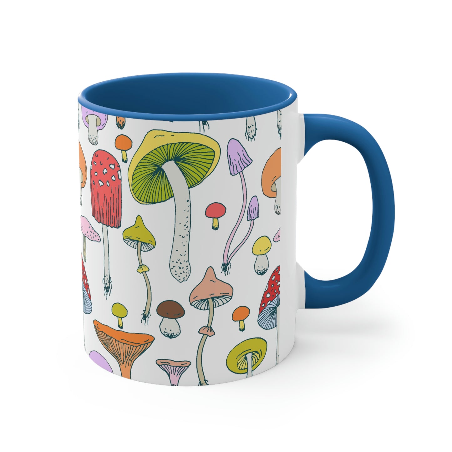 Forest Mushrooms Accent Coffee Mug, 11oz