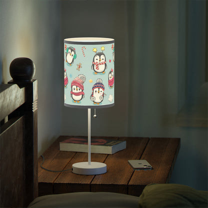 Penguins in Winter Clothes Lamp