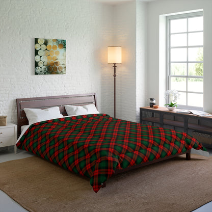 Red and Green Tartan Plaid Comforter