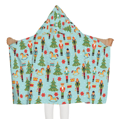 Nutcrackers and Rocking Horses Youth Hooded Towel