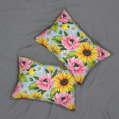 Sunflowers Spun Polyester Lumbar Pillow