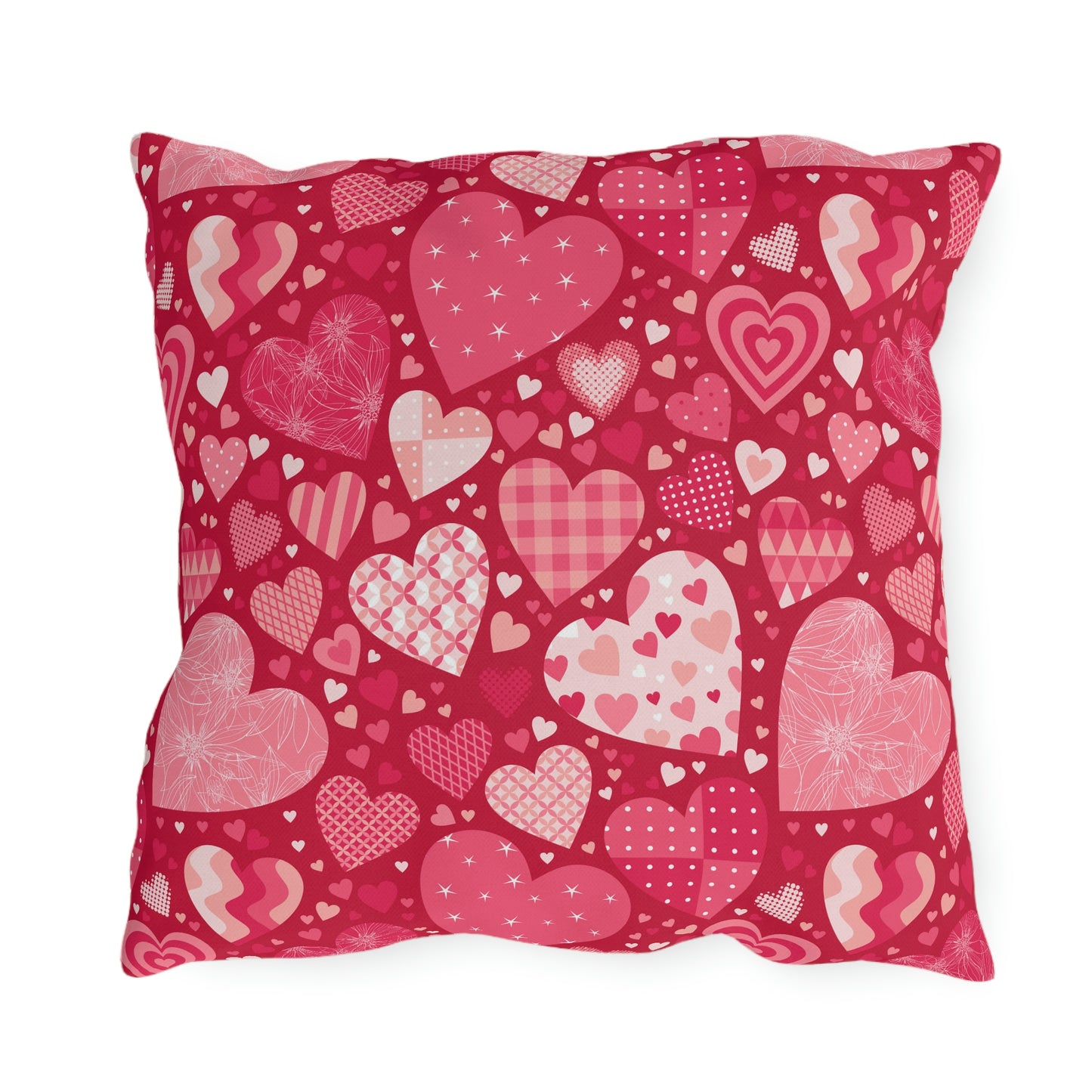 Blissful Hearts Outdoor Pillow