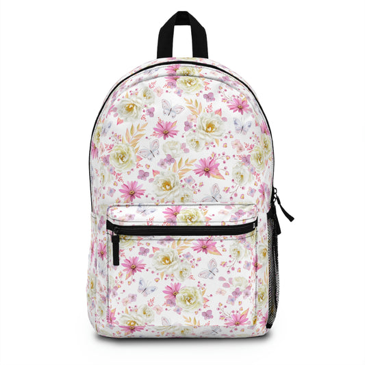 Spring Butterflies and Roses Backpack