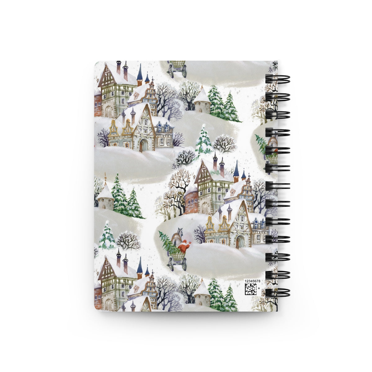 Winter Village Spiral Bound Journal