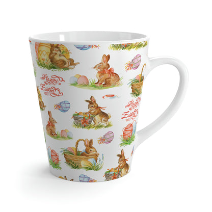 Easter Bunnies in Baskets Latte Mug