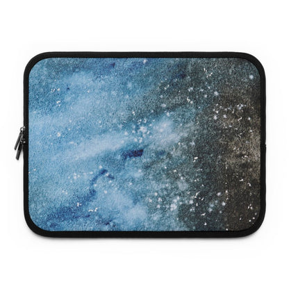 Blue Galaxy Laptop Sleeve - Puffin Lime