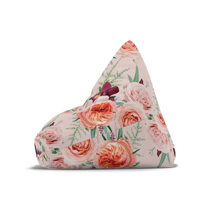 Blush Roses Bean Bag Chair Cover - Puffin Lime