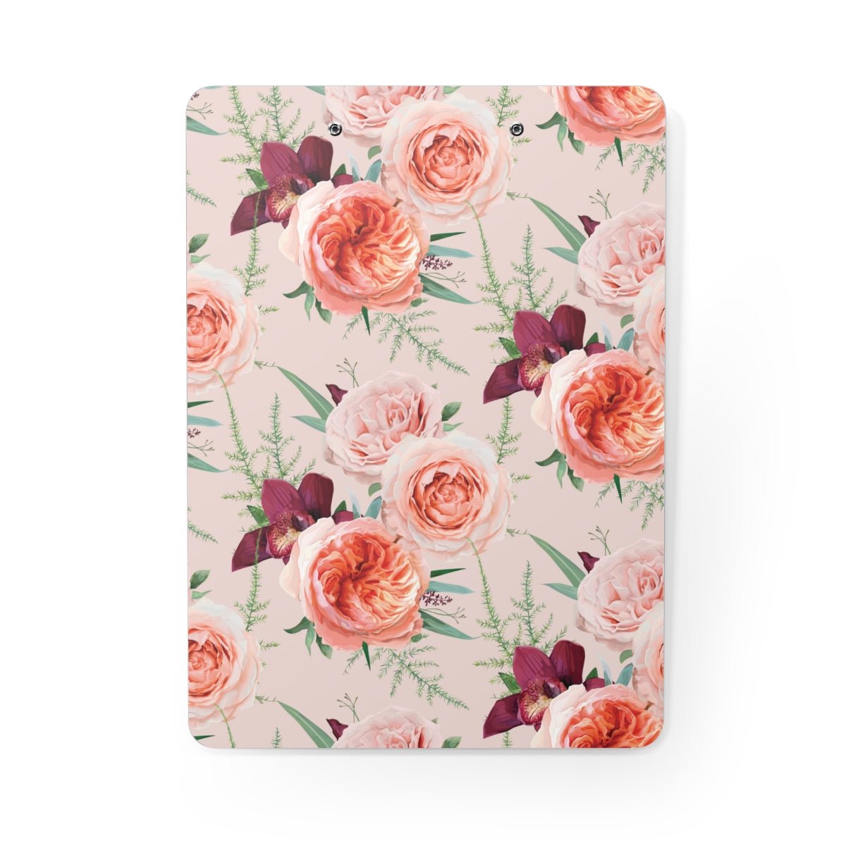Blush Roses Clipboard - Puffin Lime