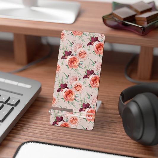 Blush Roses Mobile Display Stand for Smartphones - Puffin Lime