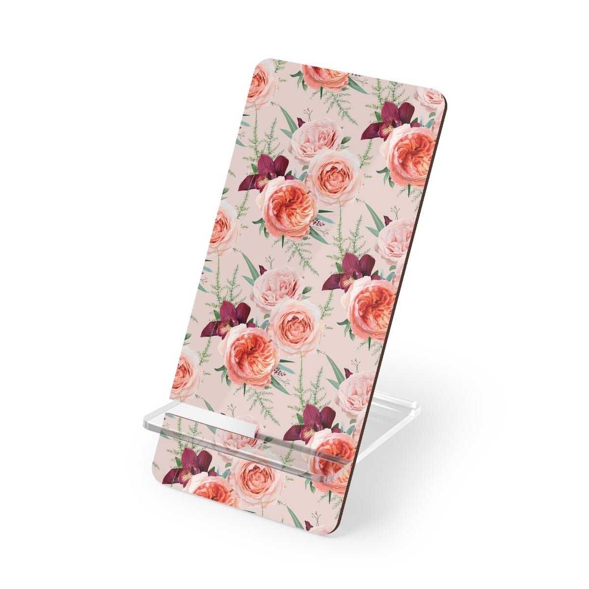 Blush Roses Mobile Display Stand for Smartphones - Puffin Lime
