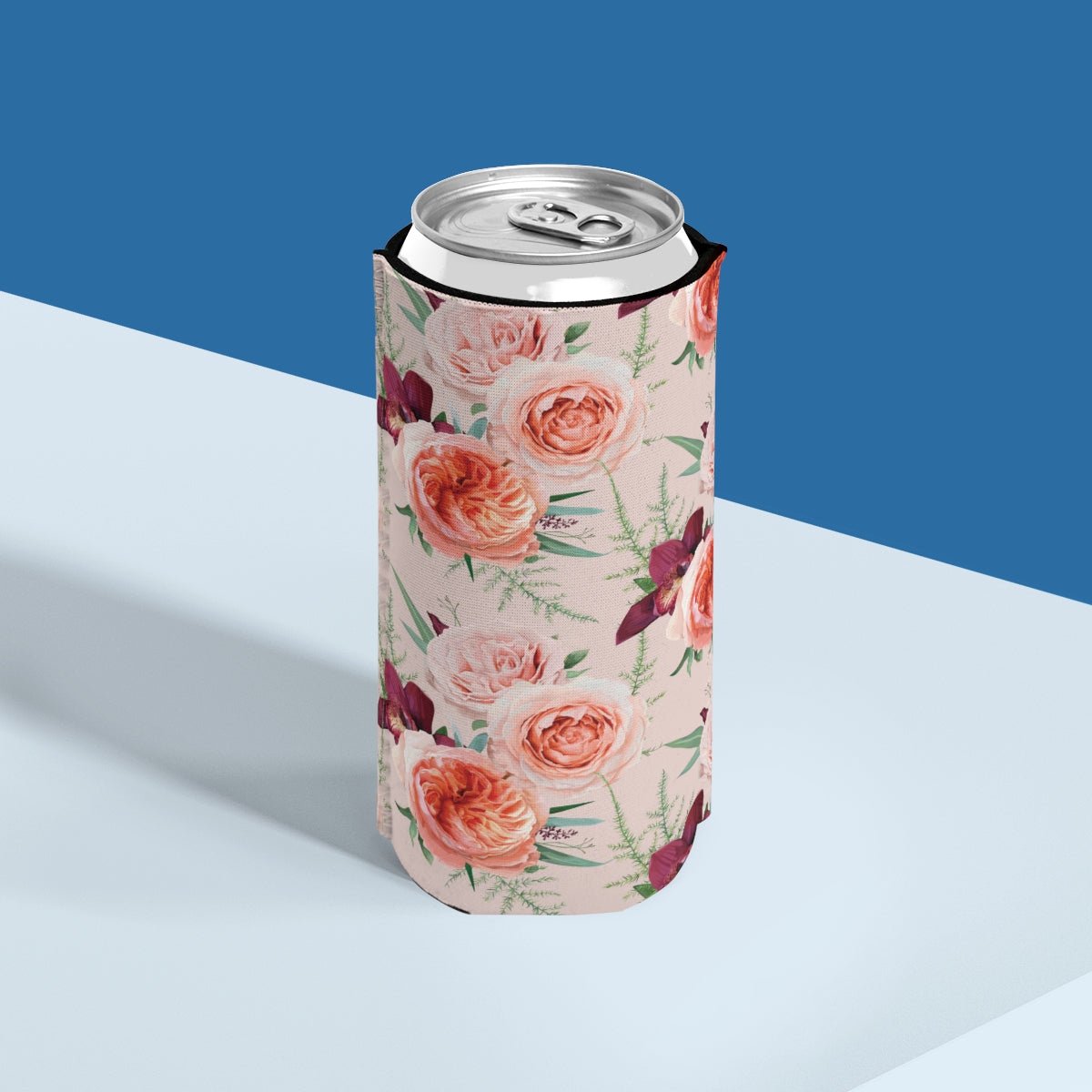 Blush Roses Slim Can Cooler - Puffin Lime