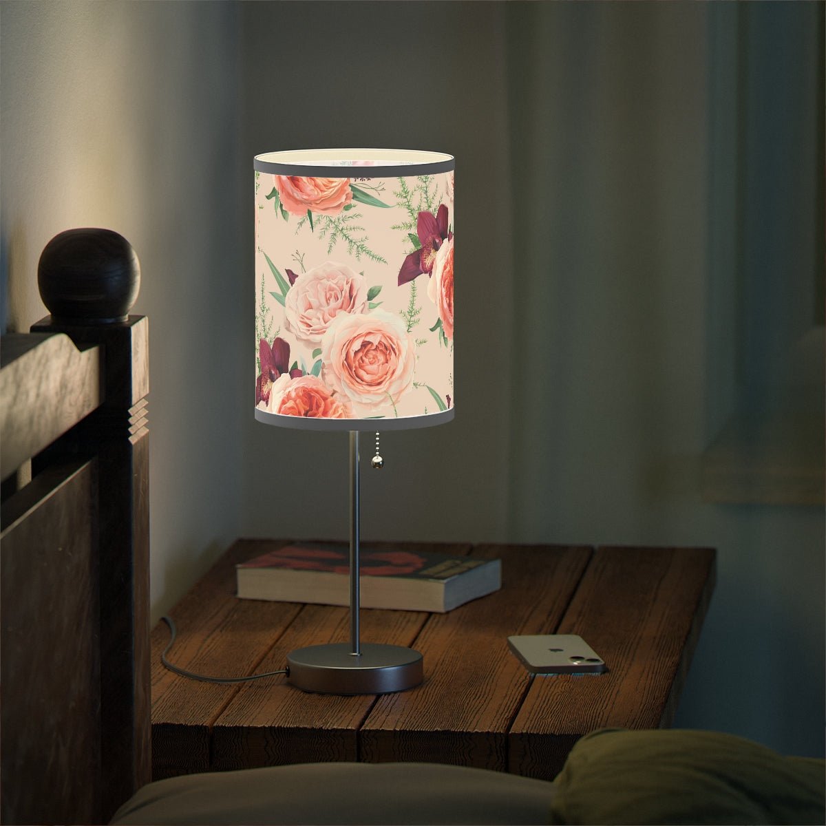 Blush Roses Table Lamp - Puffin Lime