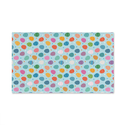 Bright Colored Easter Eggs Hand Towel - Puffin Lime