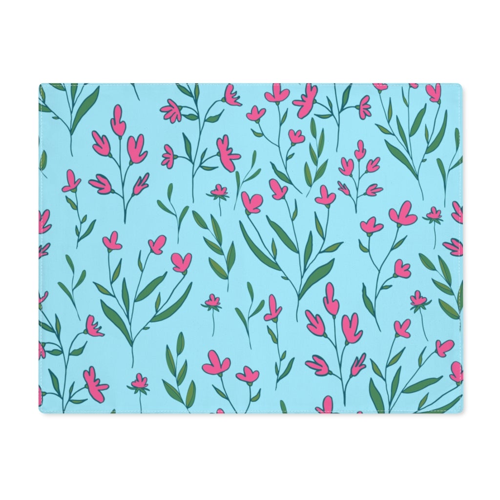 Bright Pink Flowers Placemat