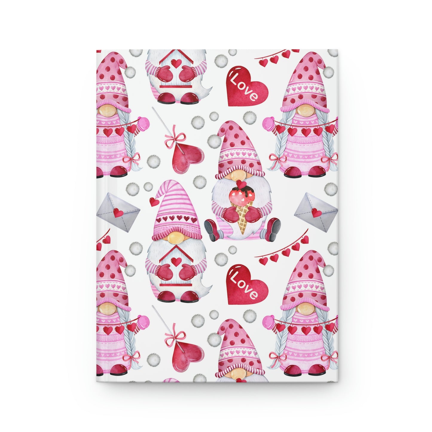 Gnomes and Hearts Hardcover Journal Matte