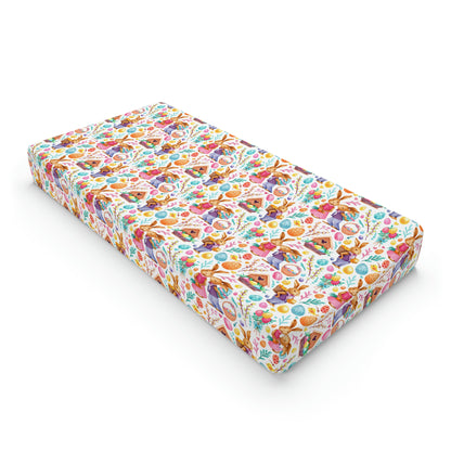 Easter Love Bunnies Baby Changing Pad Cover