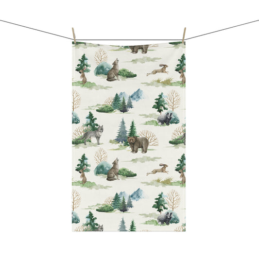 Wild Forest Animals Kitchen Towel