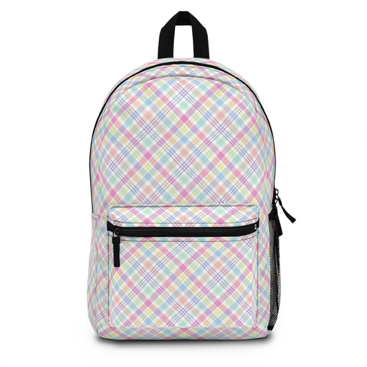 Pastel Plaid Backpack