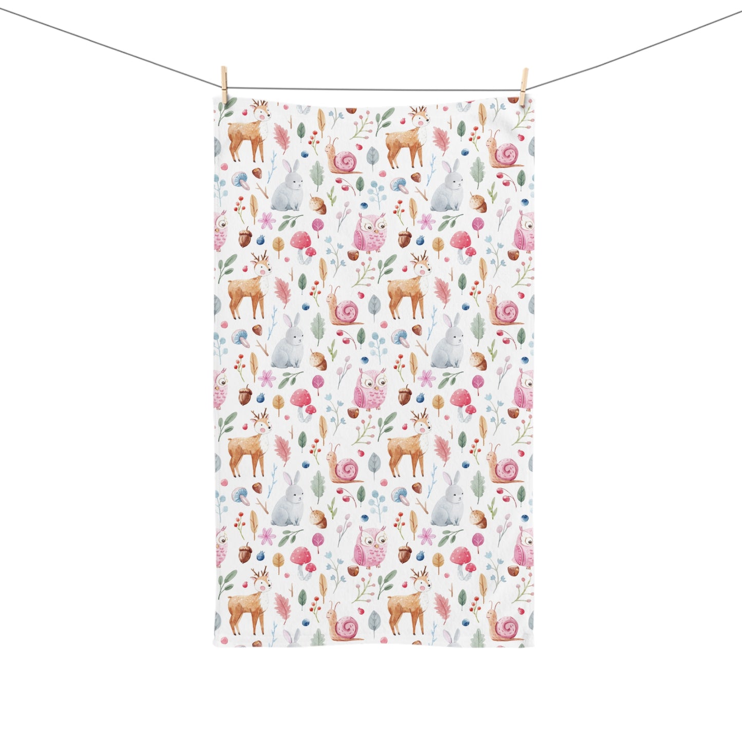 Fairy Forest Animals Hand Towel