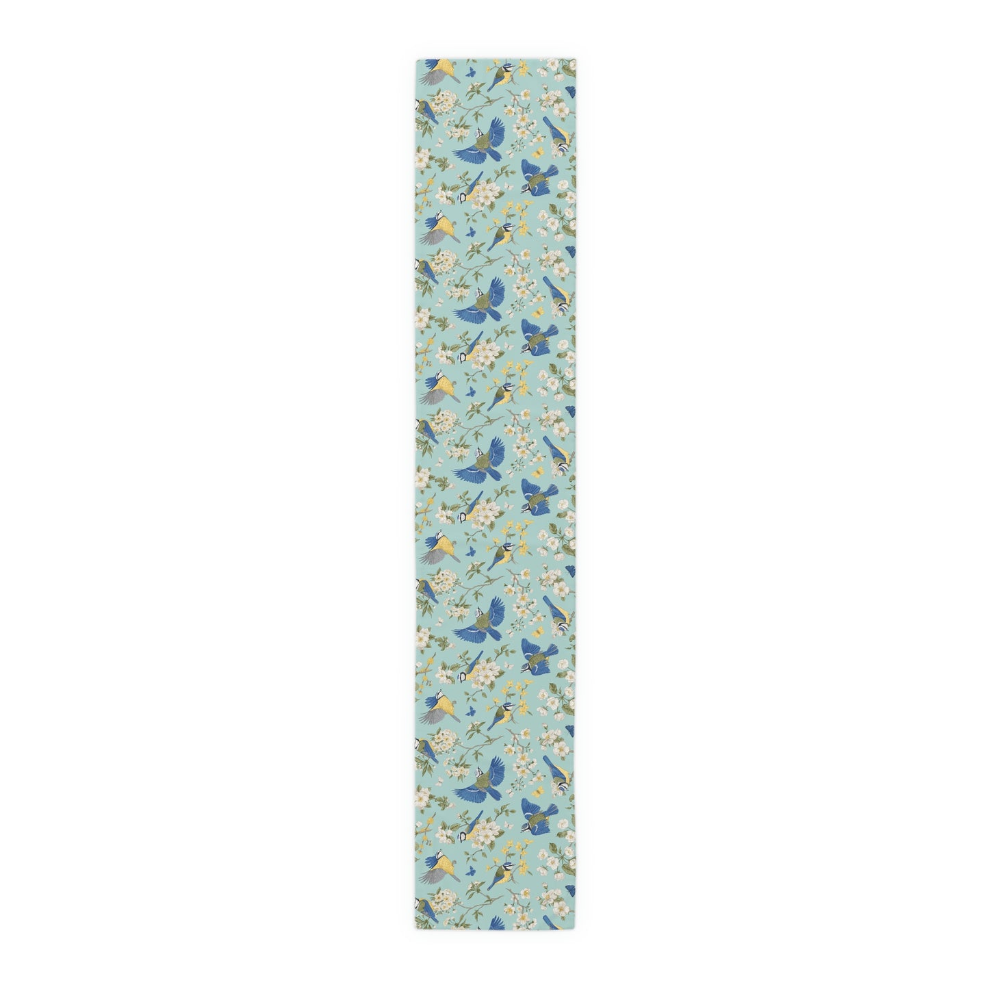 Chinoiserie Birds and Flowers Table Runner (Cotton, Poly)