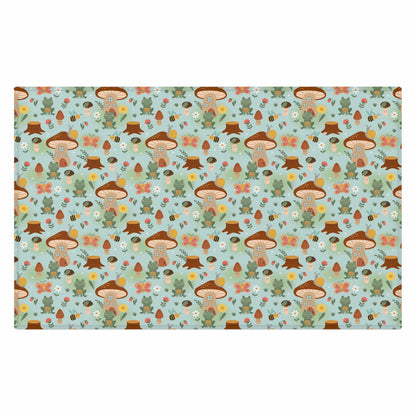 Frogs and Mushrooms Indoor Rug