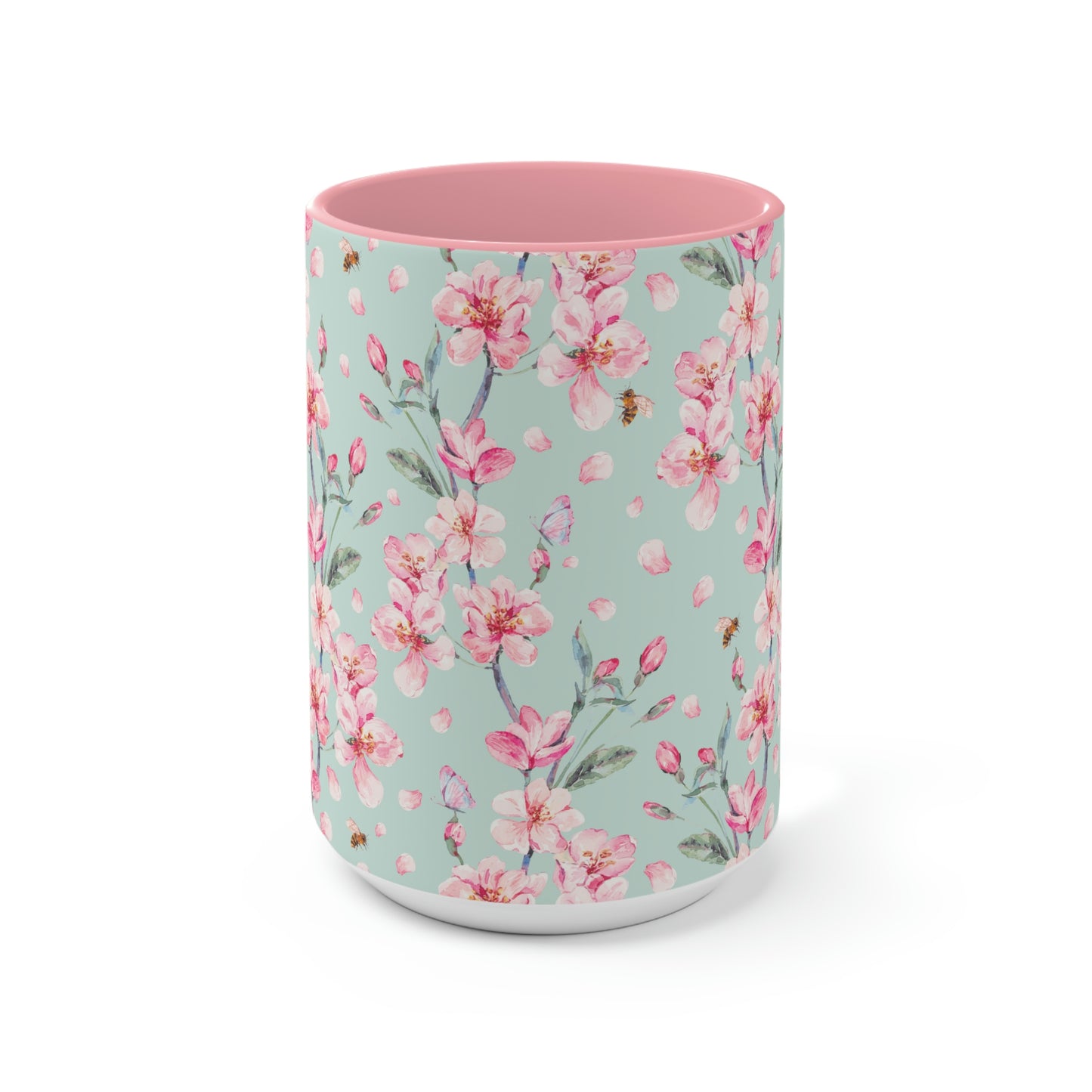 Cherry Blossoms and Honey Bees Accent Mug