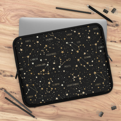 Stars and Zodiac Signs Laptop Sleeve