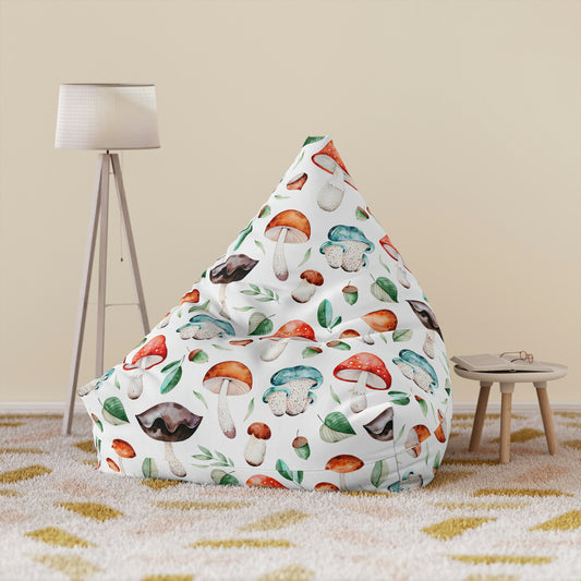 Acorns and Mushrooms Bean Bag Chair Cover