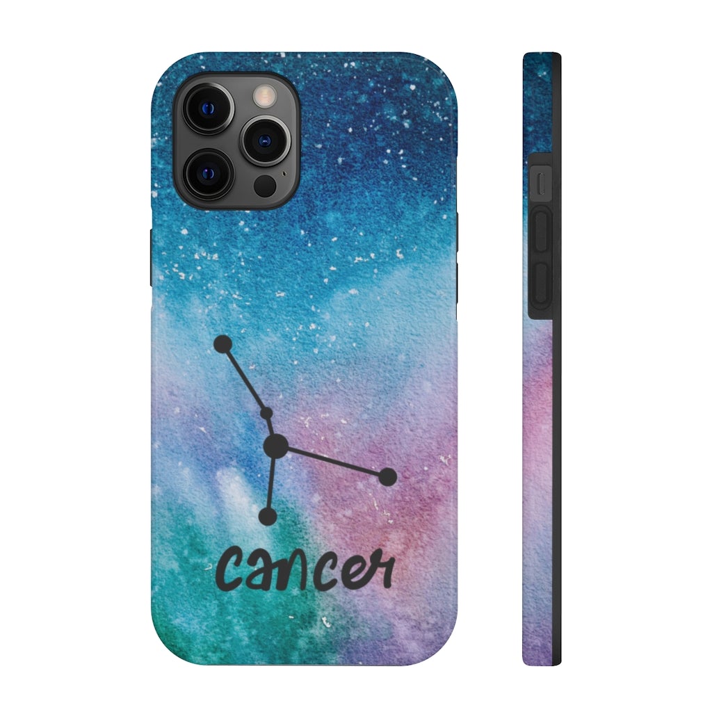 Cancer Zodiac Blue Green Pink Galaxy Phone Case