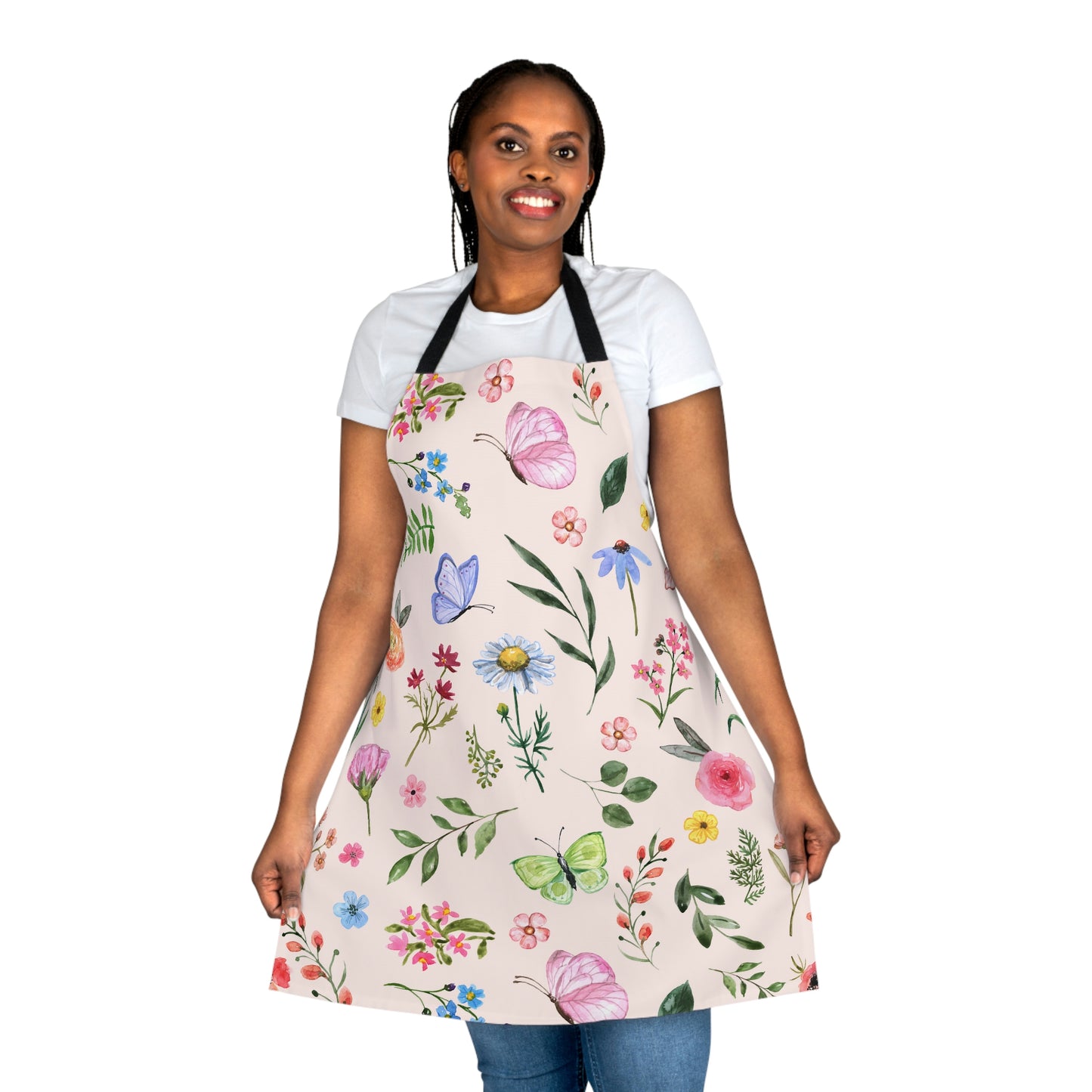 Spring Daisies and Butterflies Apron