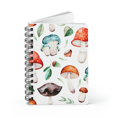 Acorns and Mushrooms Spiral Bound Journal