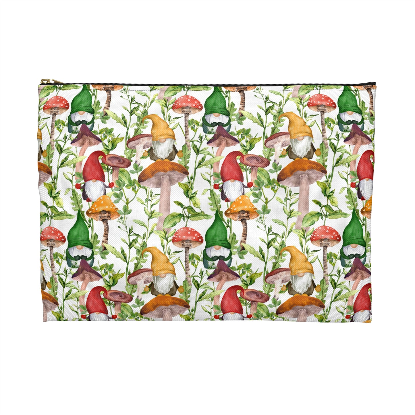 Gnomes and Mushrooms Accessory Pouch
