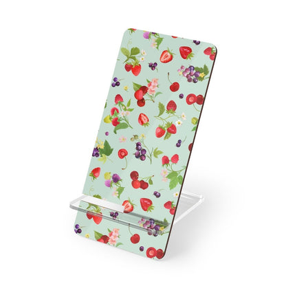 Cherries and Strawberries Mobile Display Stand for Smartphones - Puffin Lime