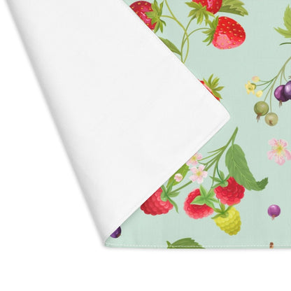 Cherries and Strawberries Placemat - Puffin Lime