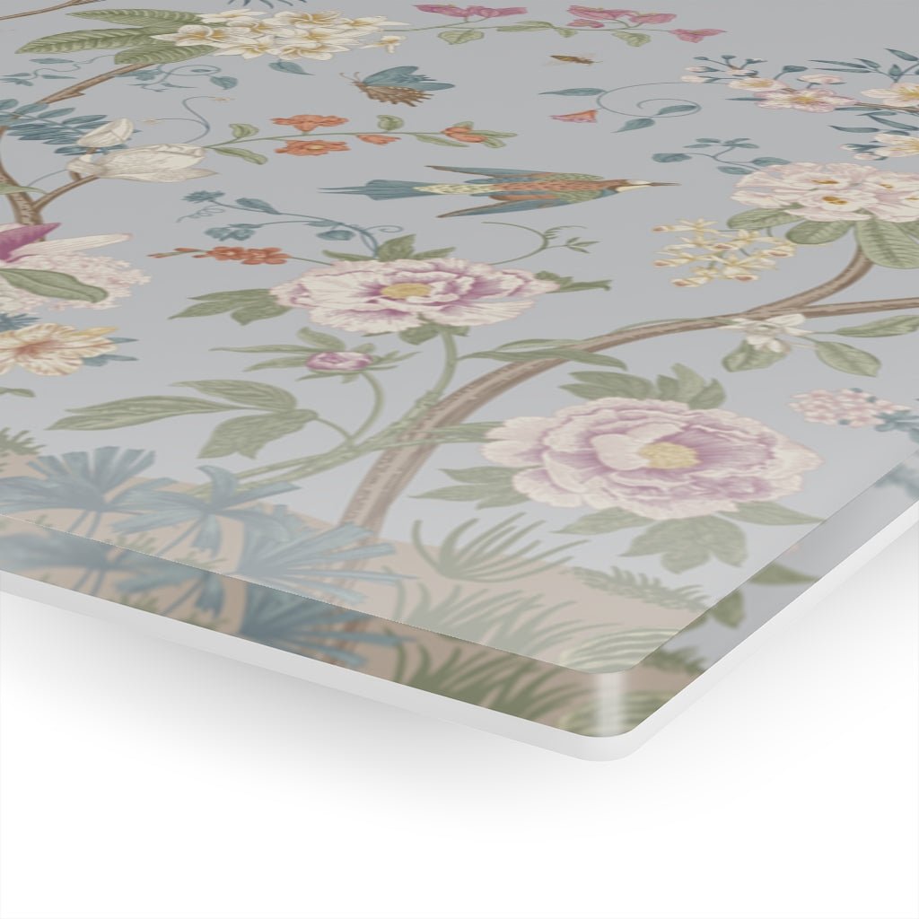 Chinoiserie Flowers Acrylic Print - Puffin Lime