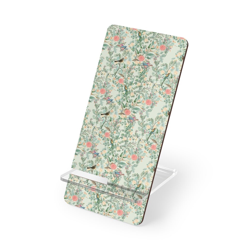 Chinoiserie Garden Mobile Display Stand for Smartphones - Puffin Lime