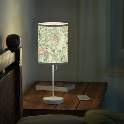 Chinoiserie Garden Table Lamp - Puffin Lime