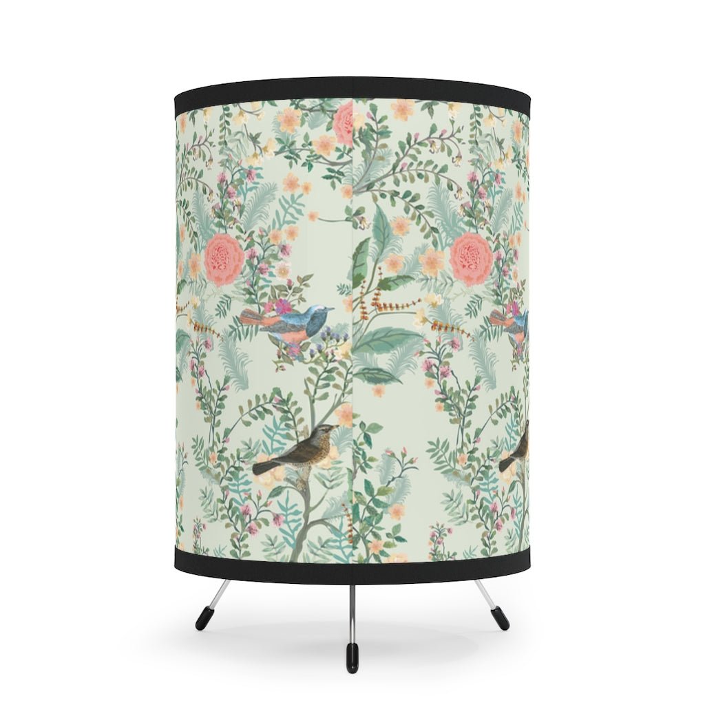 Chinoiserie Garden Tripod Lamp - Puffin Lime