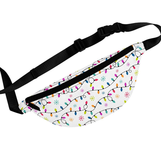 Christmas Lights Fanny Pack - Puffin Lime