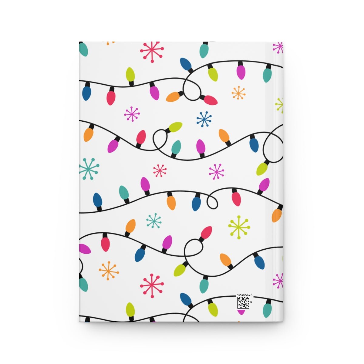 Christmas Lights Hardcover Journal Matte - Puffin Lime