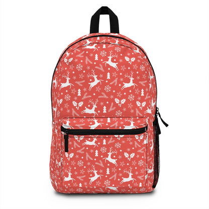 Christmas Reindeers Backpack - Puffin Lime