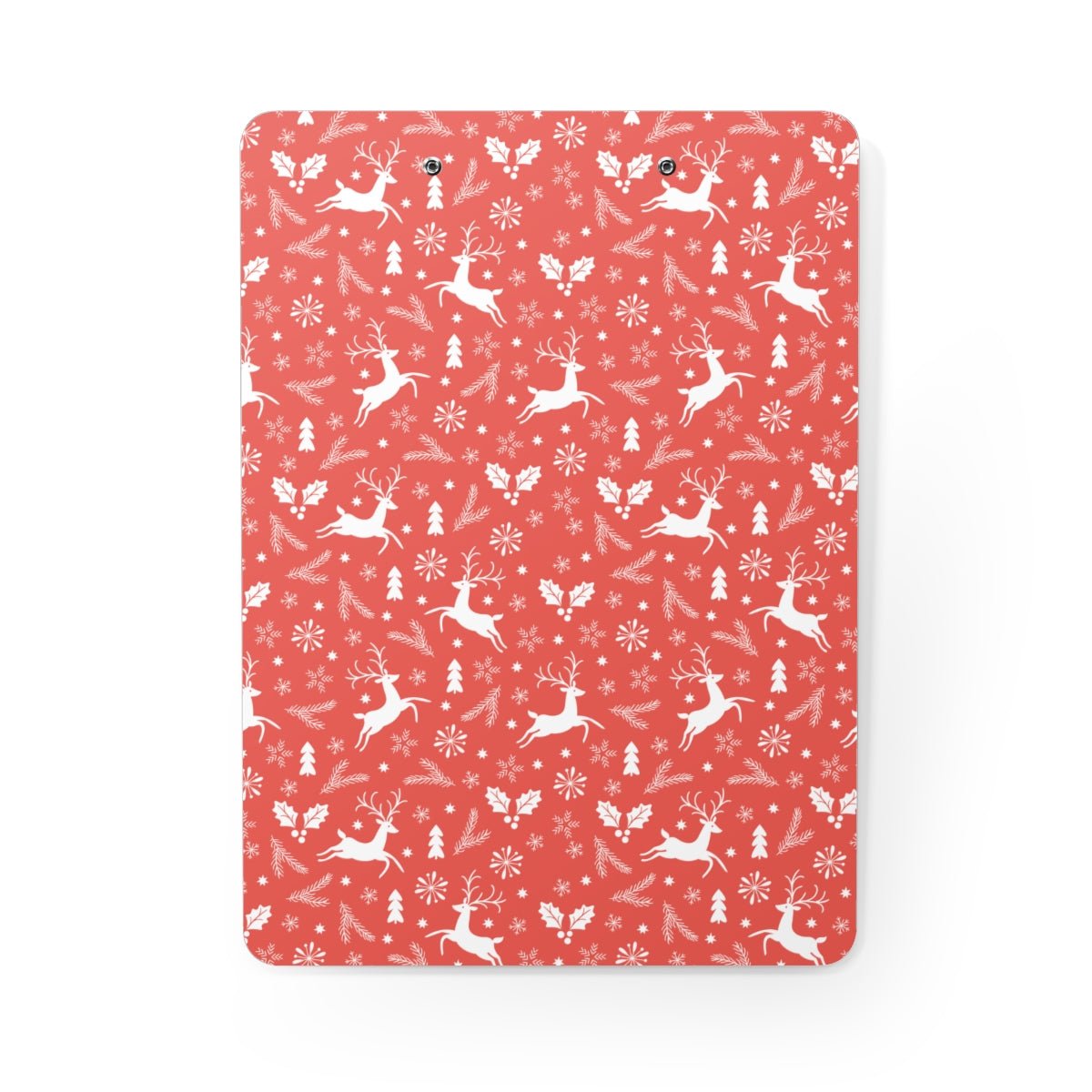 Christmas Reindeers Clipboard - Puffin Lime