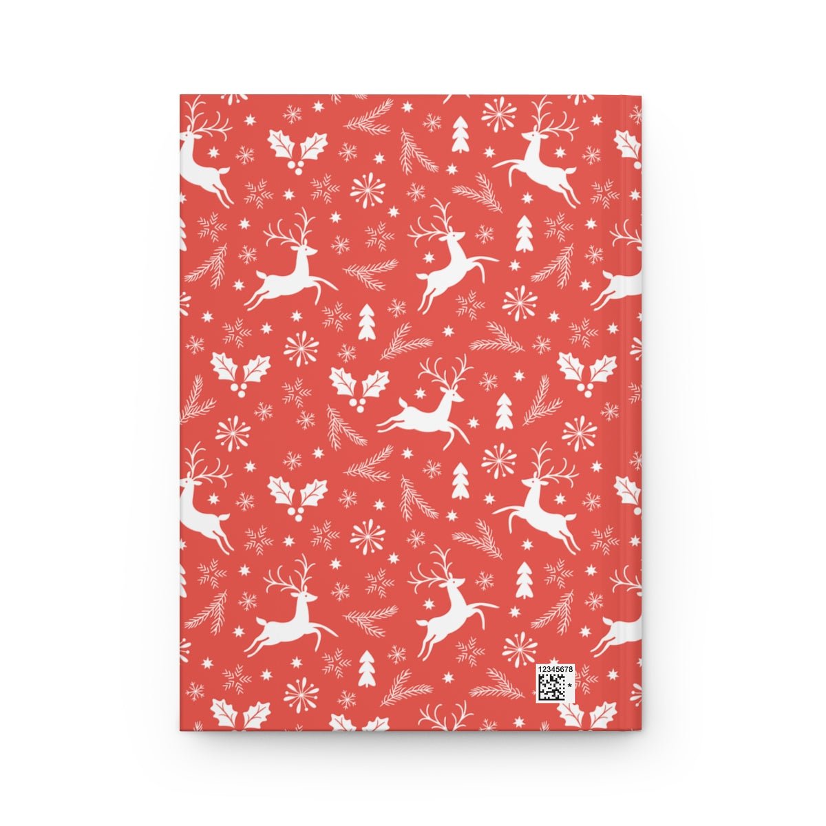 Christmas Reindeers Hardcover Journal Matte - Puffin Lime
