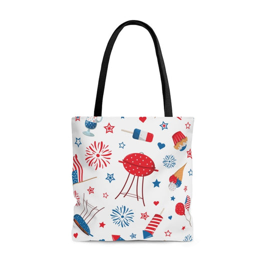 Cupcakes, Balloons and Ice Cream Cones Tote Bag - Puffin Lime