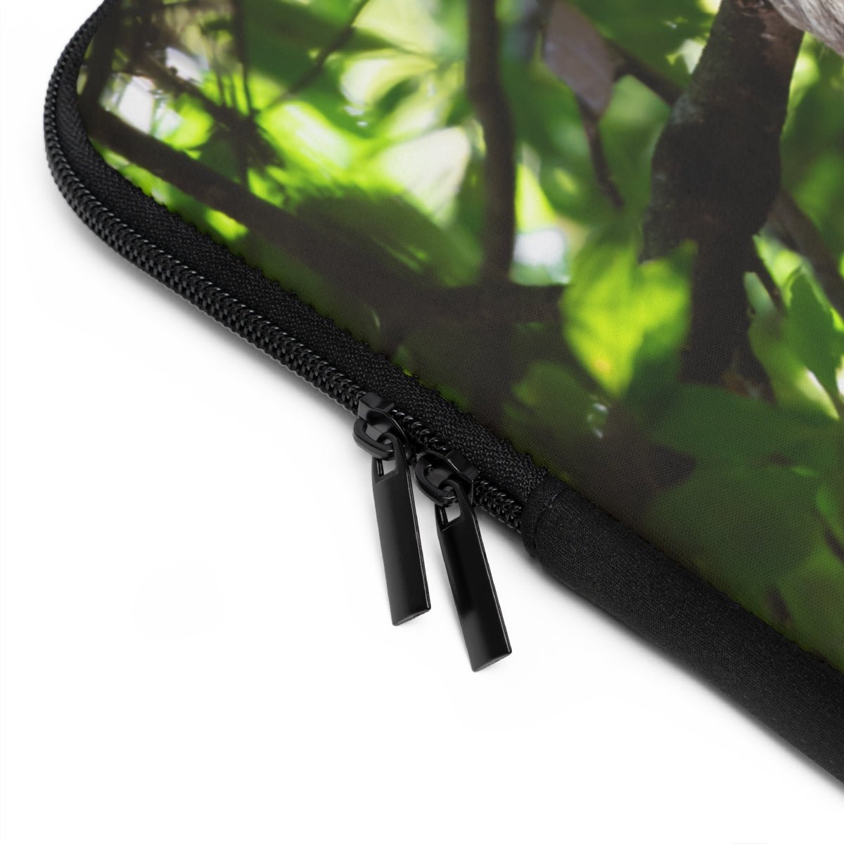 Cute Hanging Sloth Laptop Sleeve - Puffin Lime