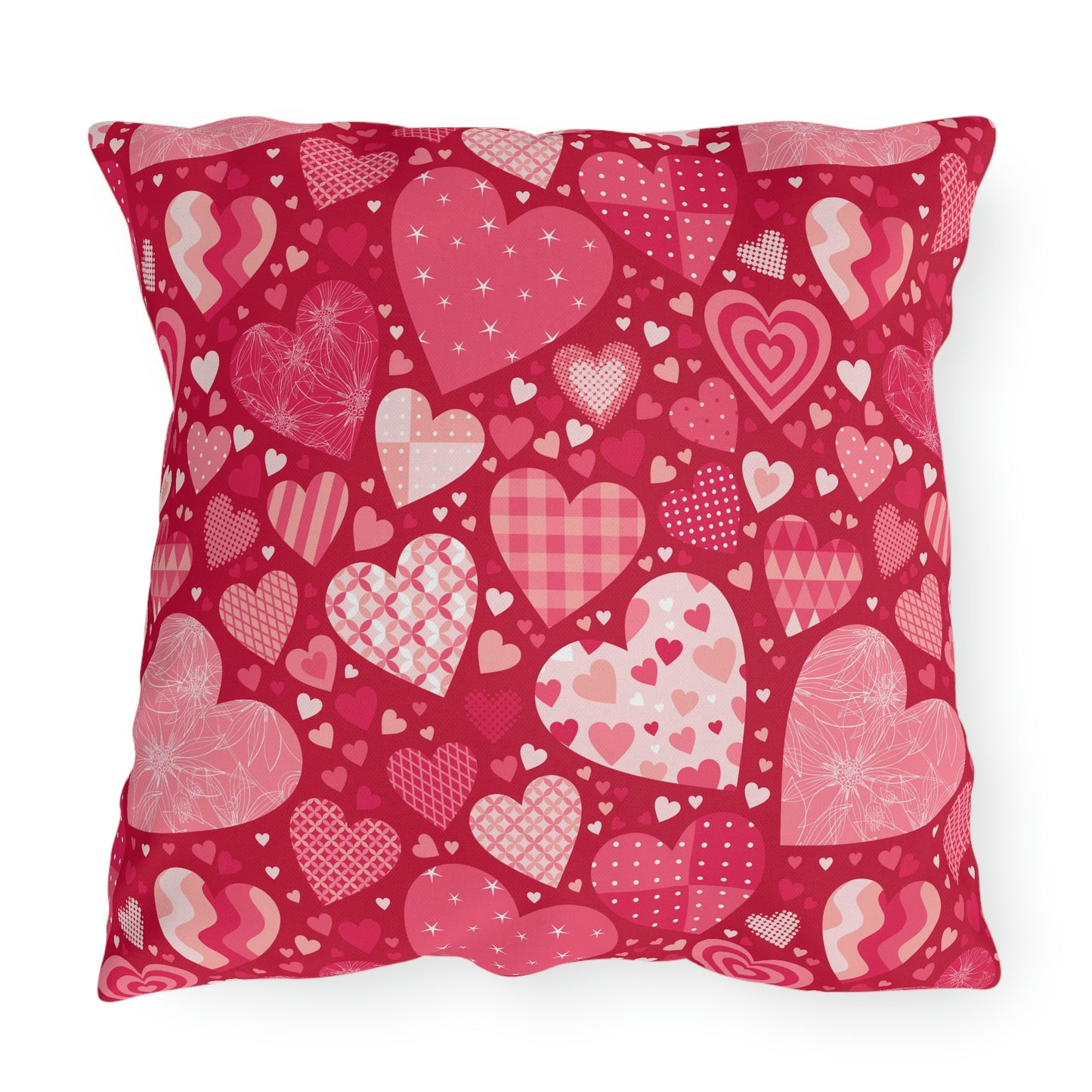 Blissful Hearts Outdoor Pillow