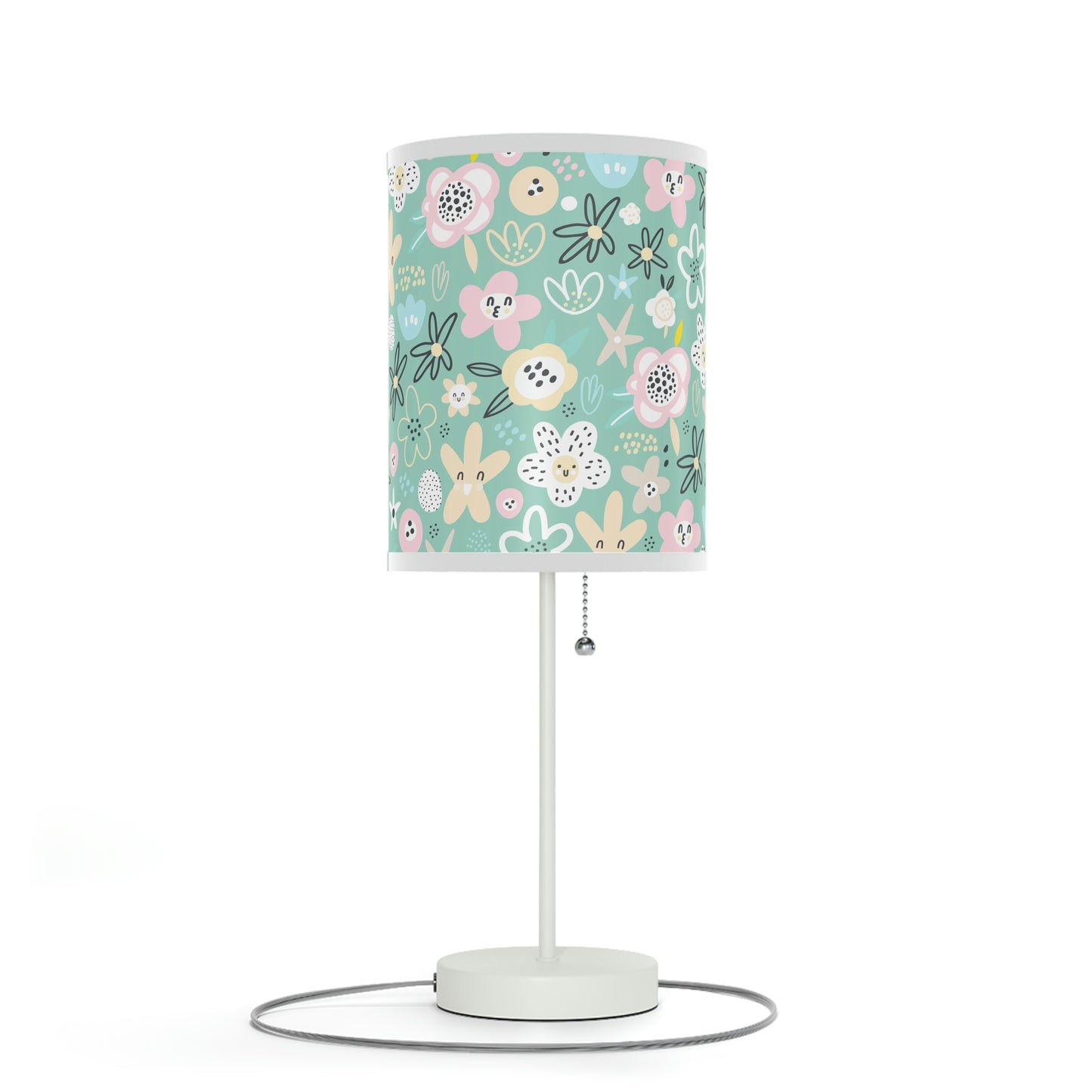 Abstract Flowers Lamp on a Stand, US|CA plug