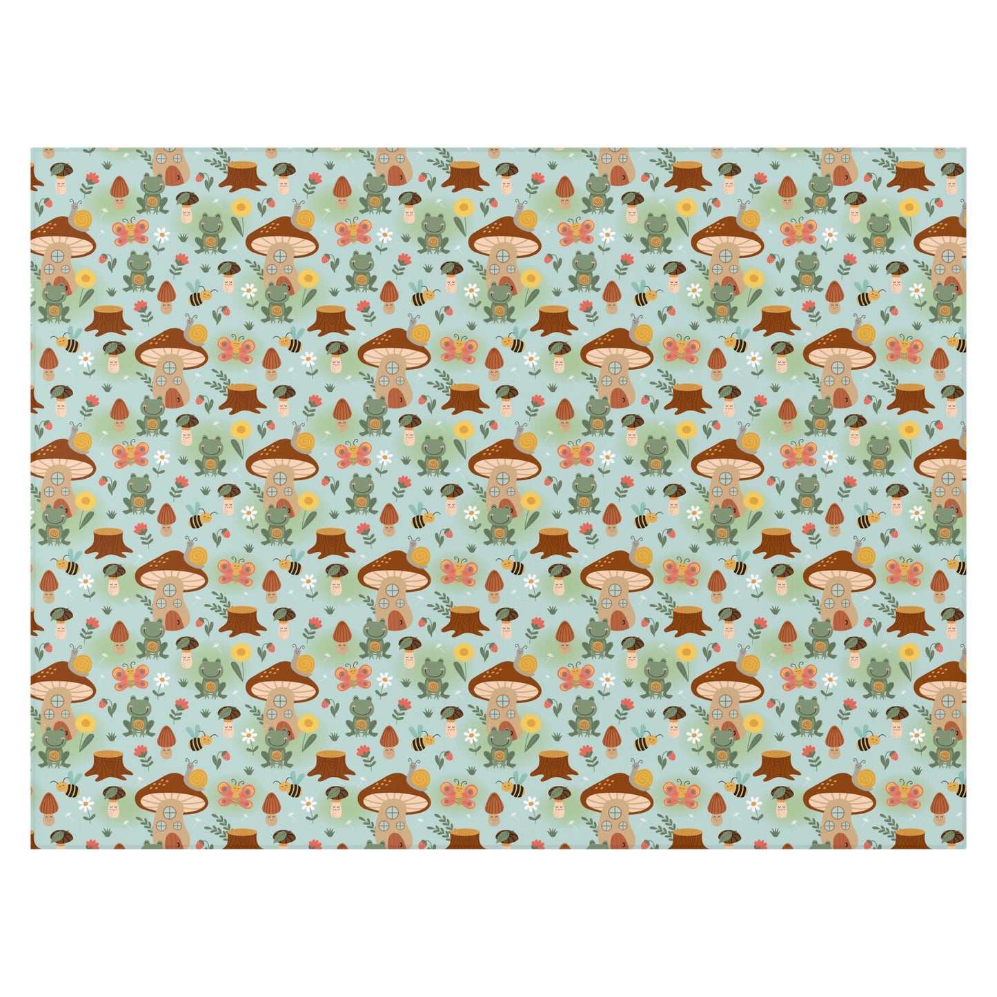 Frogs and Mushrooms Indoor Rug